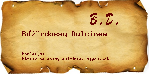 Bárdossy Dulcinea névjegykártya